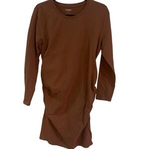Old Navy Maternity Large light brownish orange  dress long sleeve
